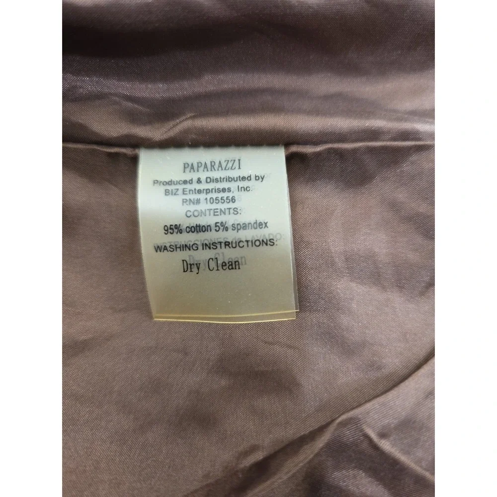 Paparazzi By Biz Embroidered Floral Jacket Size Medium - Picture 11 of 11